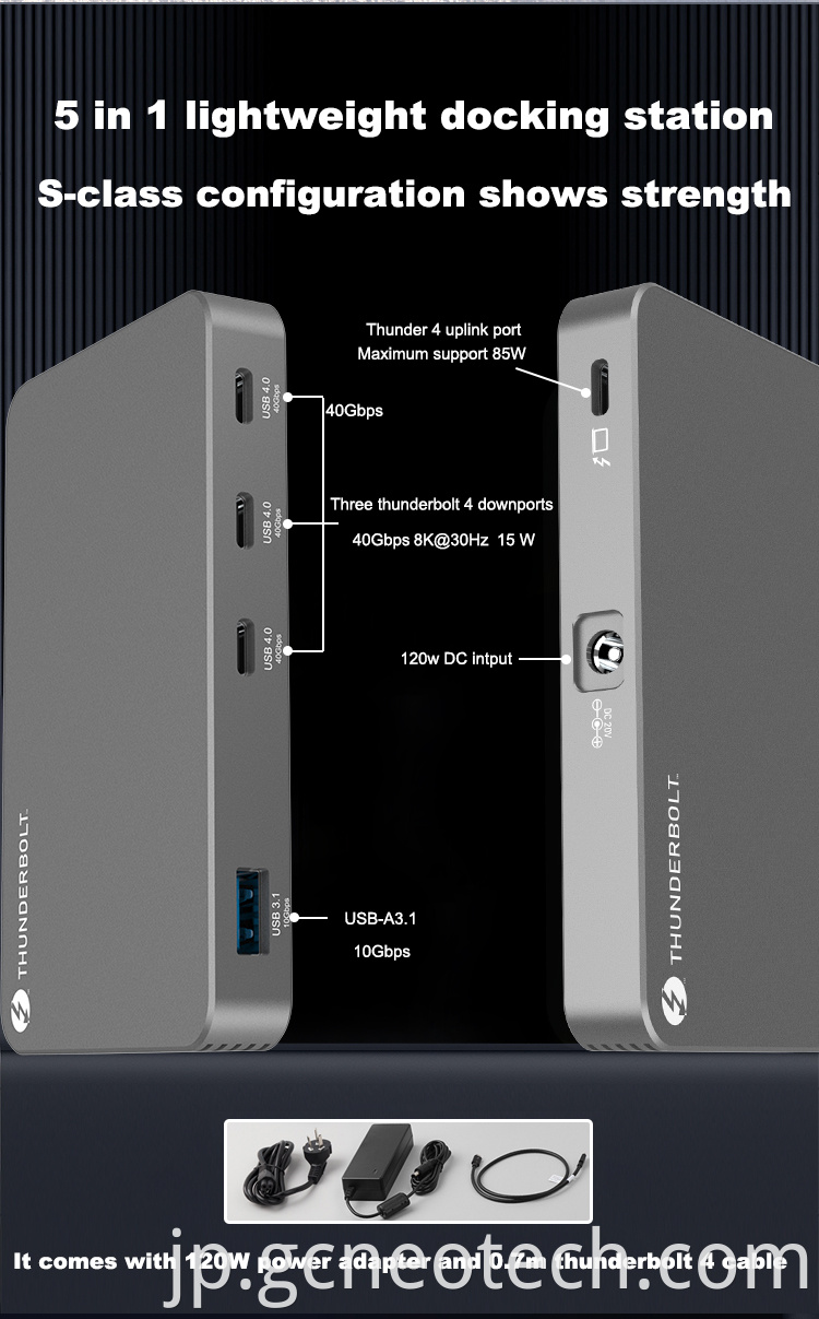 Thunderbolt 4 Dock USB C Docking Station